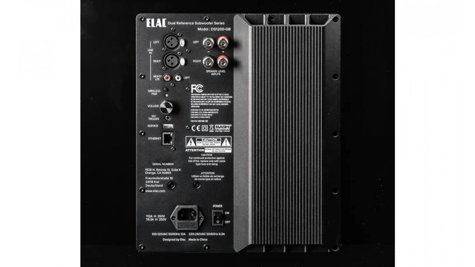 ELAC Varro DS1200-GB 12" Dual Reference Powered Subwoofer - Gloss Black