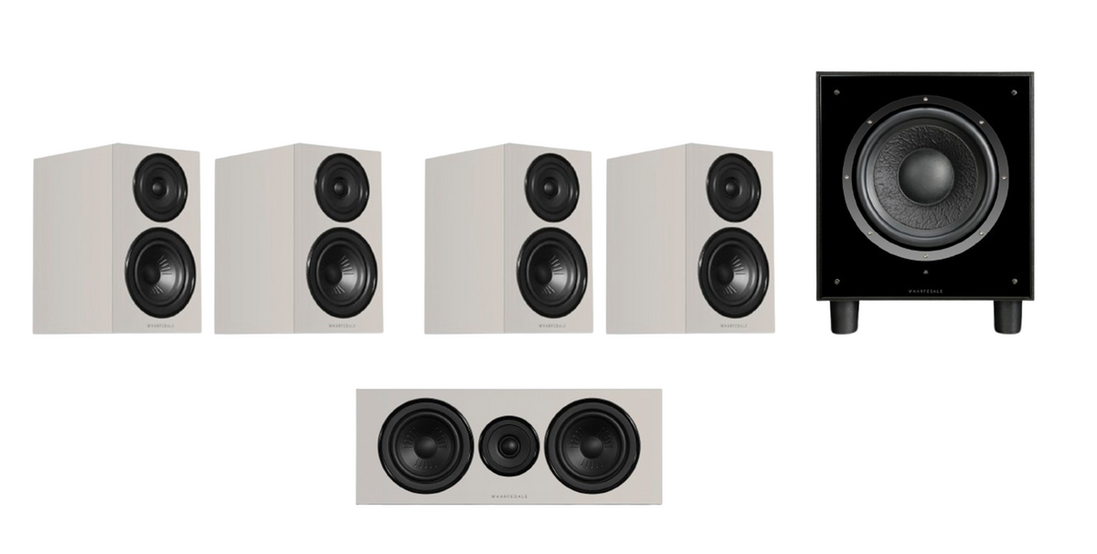 Wharfedale Diamond 12.1i HCP 5.1 Home Cinema Pack - Grey with SW-10 Subwoofer