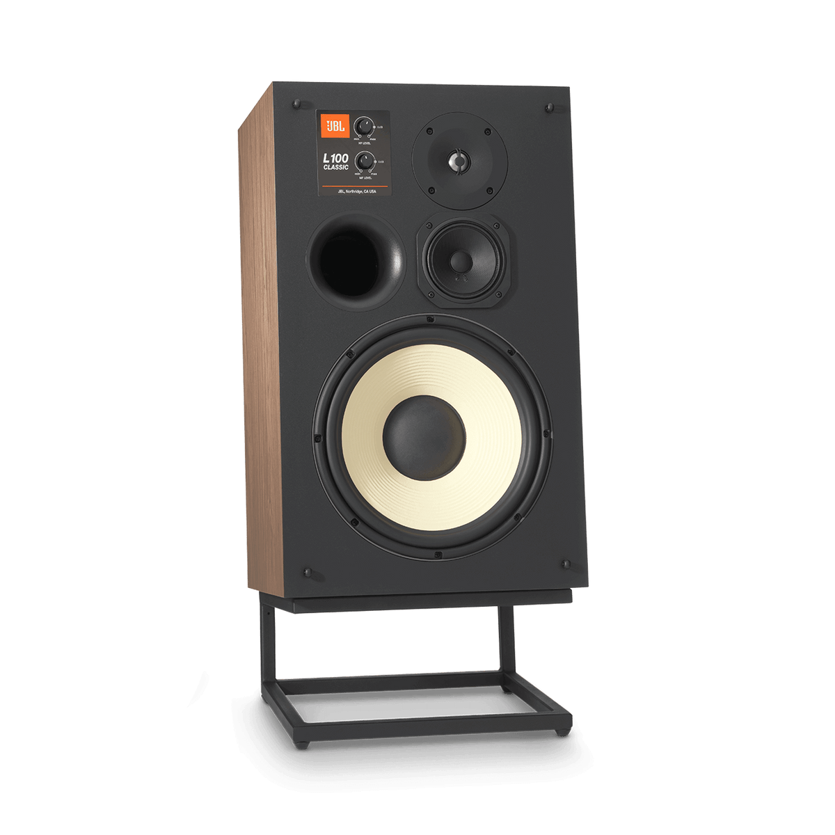 JBL L100 Classic - 12” 3-way Bookshelf Loudspeaker (Pair) - Orange