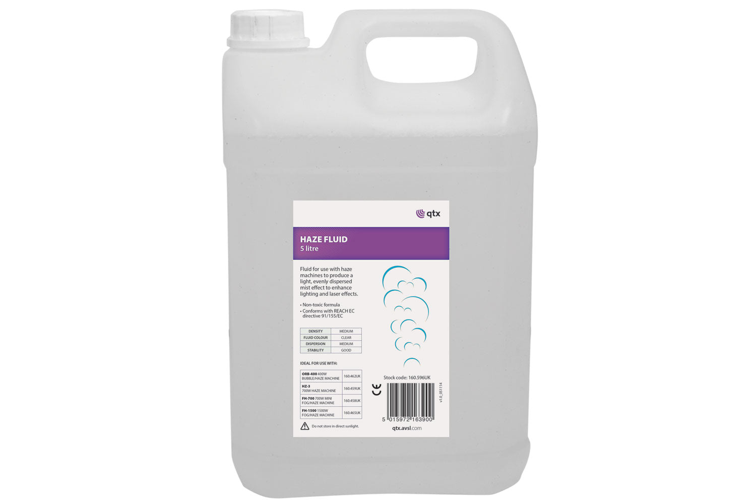 QTX Eco Haze Fluid - 5 Litre