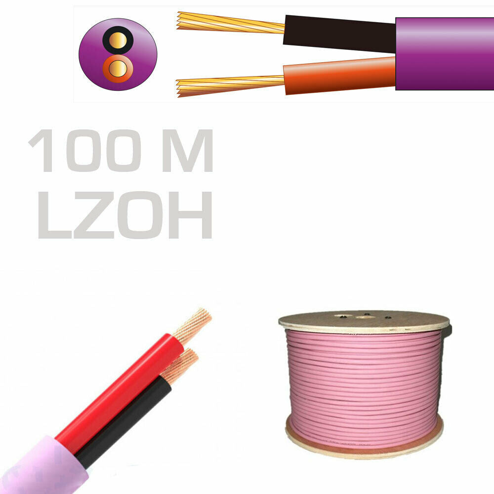 Hi Flex Double Insulated Low Smoke Speaker Cable - 100M