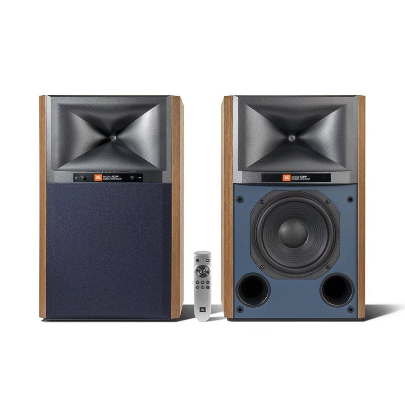 JBL 4329P Studio Monitor Powered Loudspeaker System - Walnut