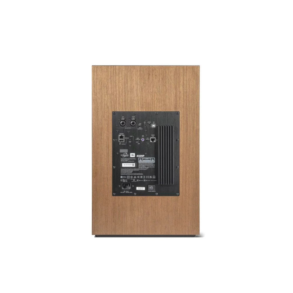 JBL 4329P Studio Monitor Powered Loudspeaker System - Walnut