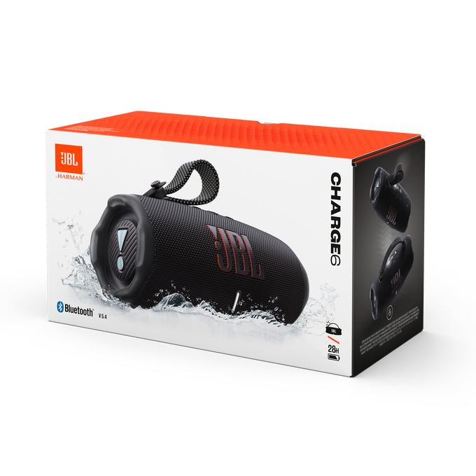 JBL CHARGE 6 - Portable Waterproof Bluetooth Speaker AI Sound Boost Auracast™ - Black