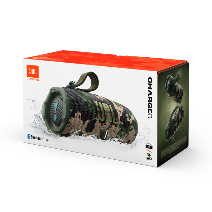 JBL CHARGE 6 - Portable Waterproof Bluetooth Speaker AI Sound Boost Auracast™ - Squad - OPEN BOX
