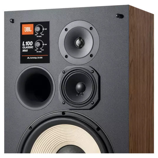 JBL L100 Classic MKII - 12” 3-way Bookshelf Loudspeaker (Pair) - Orange