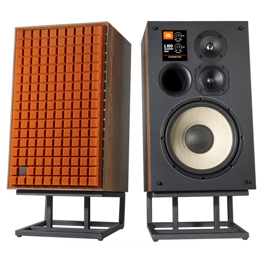 JBL L100 Classic MKII - 12” 3-way Bookshelf Loudspeaker (Pair) - Orange
