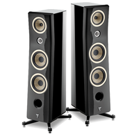 Focal Kanta No3 - 3-way Floorstanding Loudspeaker (Pair) - Black Lacquer/Black High Gloss