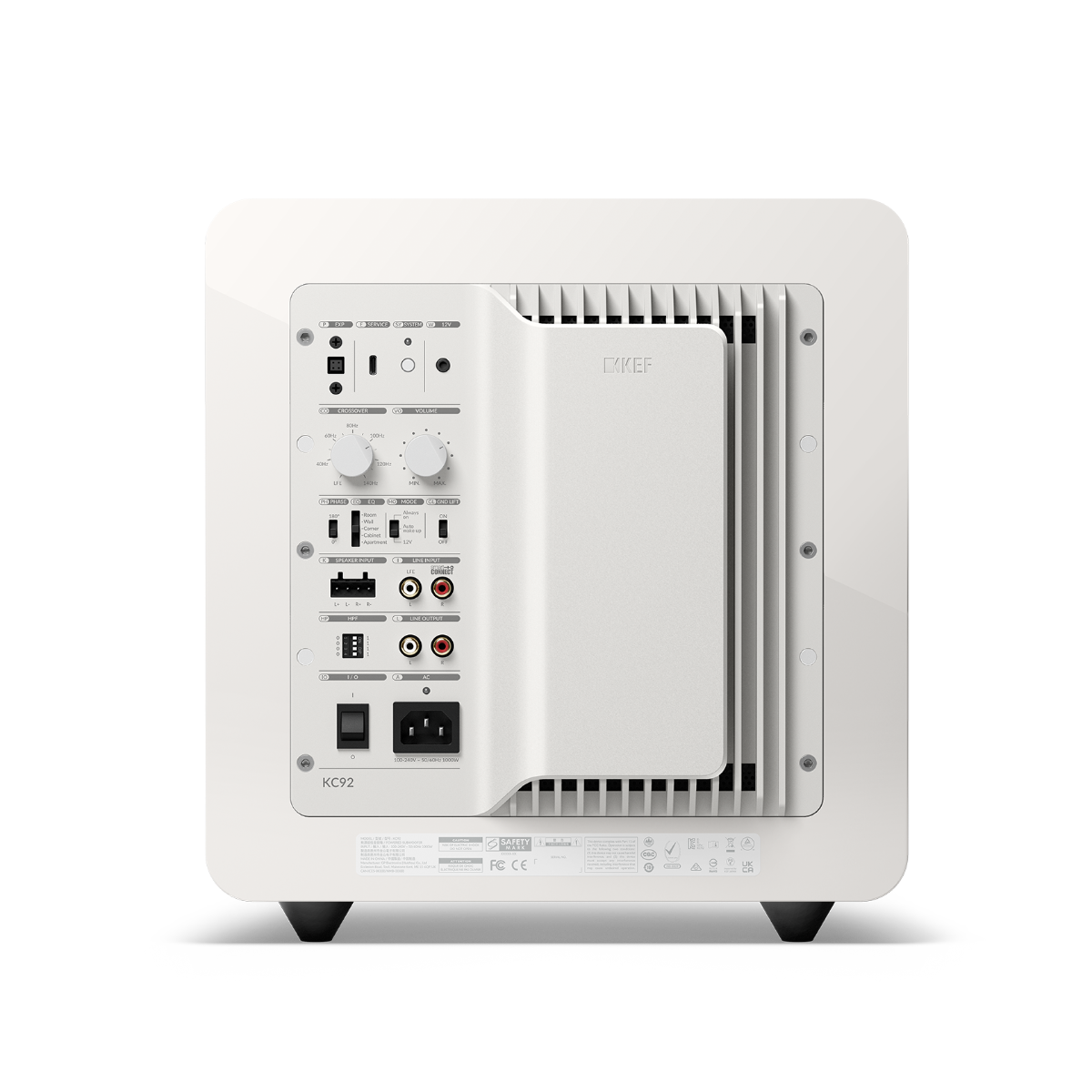 KEF KC92 Subwoofer - White Gloss