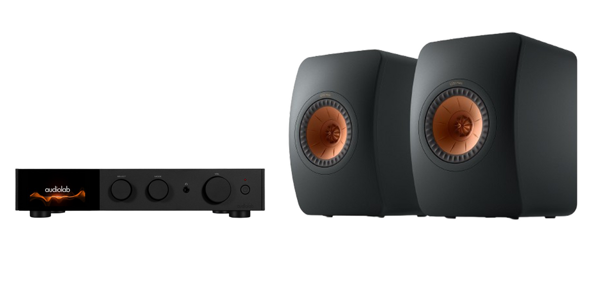 Audiolab 9000A & KEF LS50 META Bookshelf Speakers