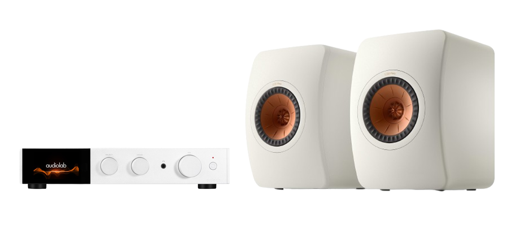 Audiolab 9000A & KEF LS50 META Bookshelf Speakers