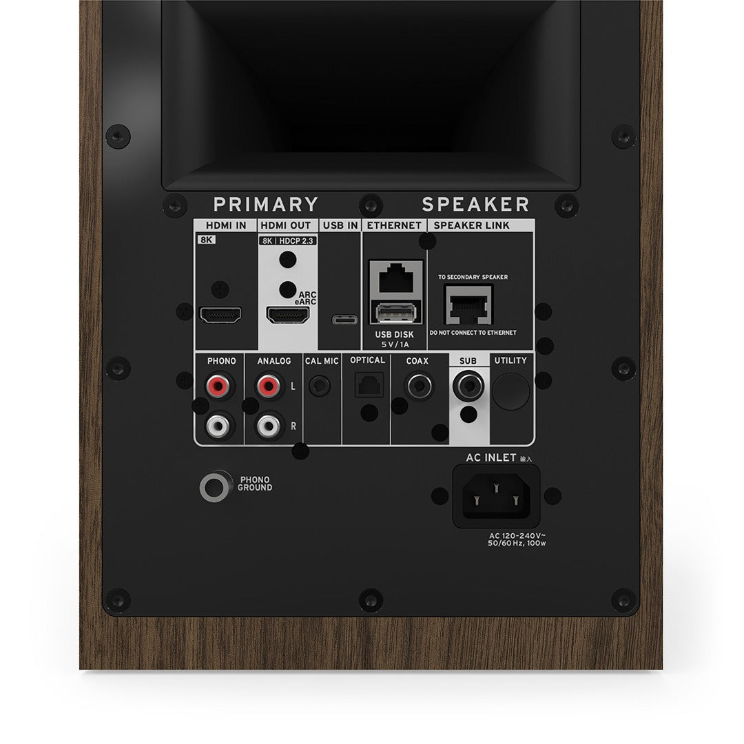 Klipsch The Sevens II 6.5" Powered Speakers – Walnut