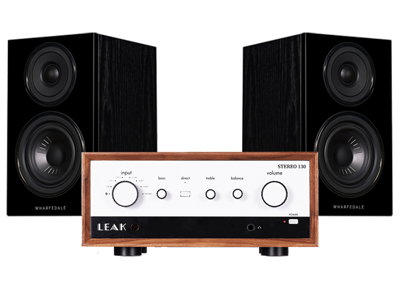 LEAK Stereo 130 Integrated Amplifier + Wharfedale Diamond 12.2 Speakers 