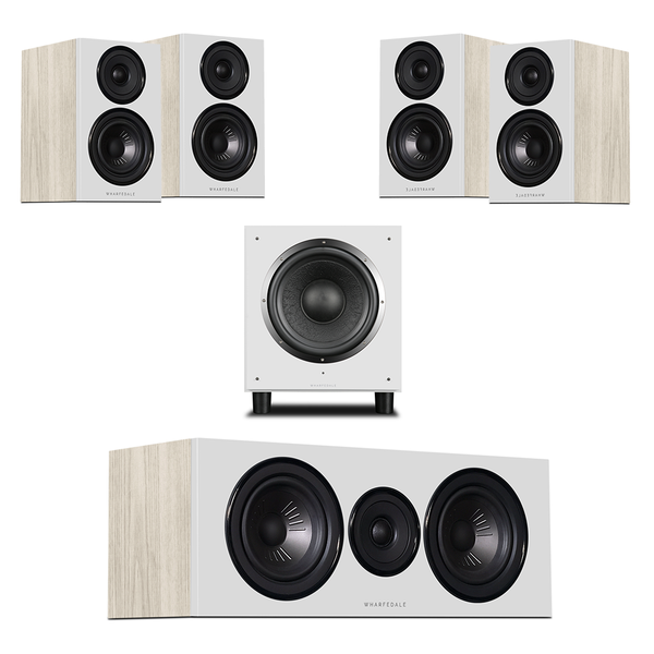 Wharfedale 5.1 Home Cinema Speakers System Bundle - Light Oak