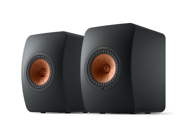 KEF LS50 Wireless II Studio Bookshelf Speakers - Carbon Black