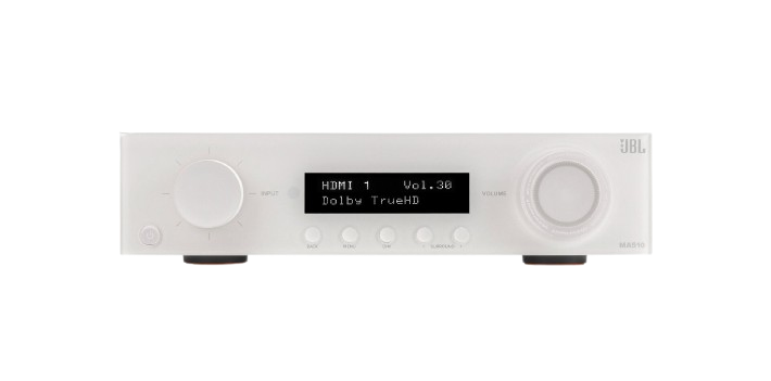 JBL MA510 5.2 8K HDMI 2.1 AV Receiver + JBL Stage 240B 5.1 Speaker Package with 200P 10” Subwoofer