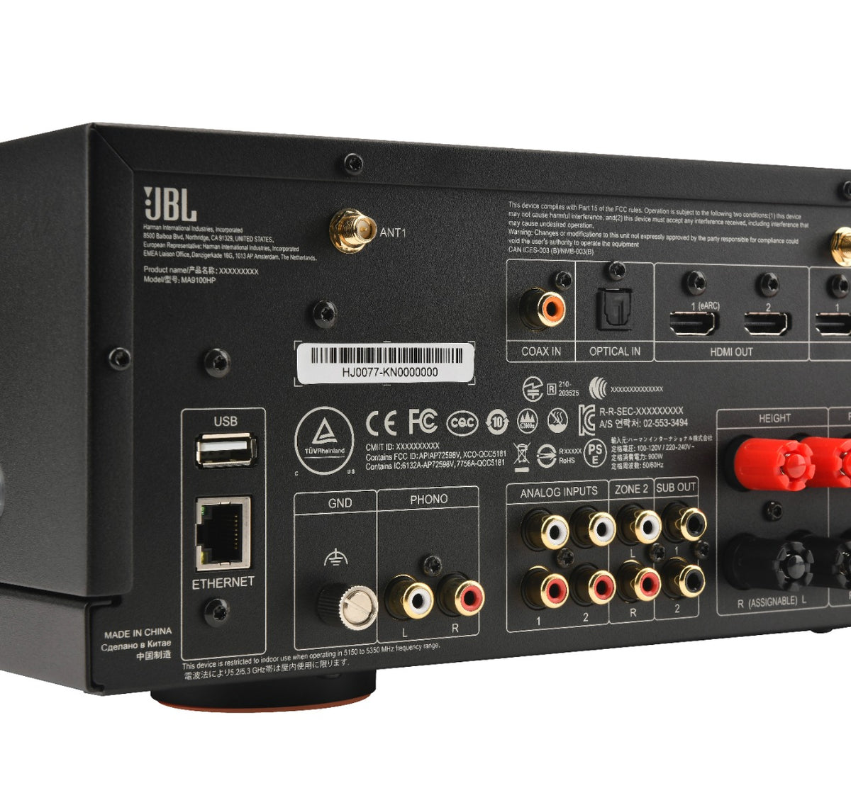 JBL MA9100HP 9.2 8K AV Receiver High Performance – Black