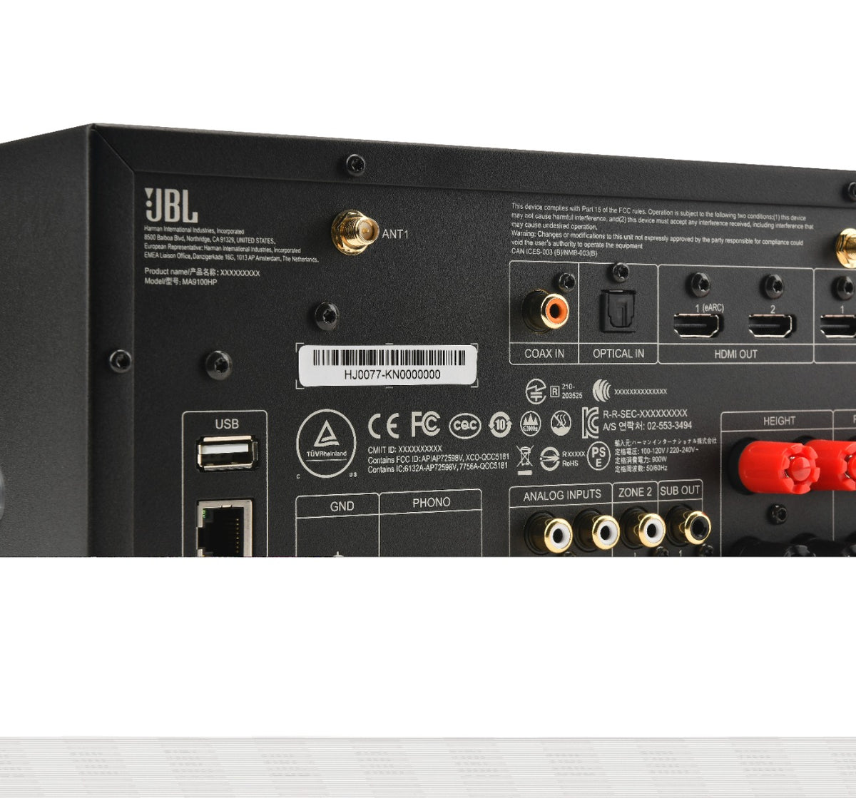 JBL MA9100HP 9.2 8K AV Receiver High Performance – White