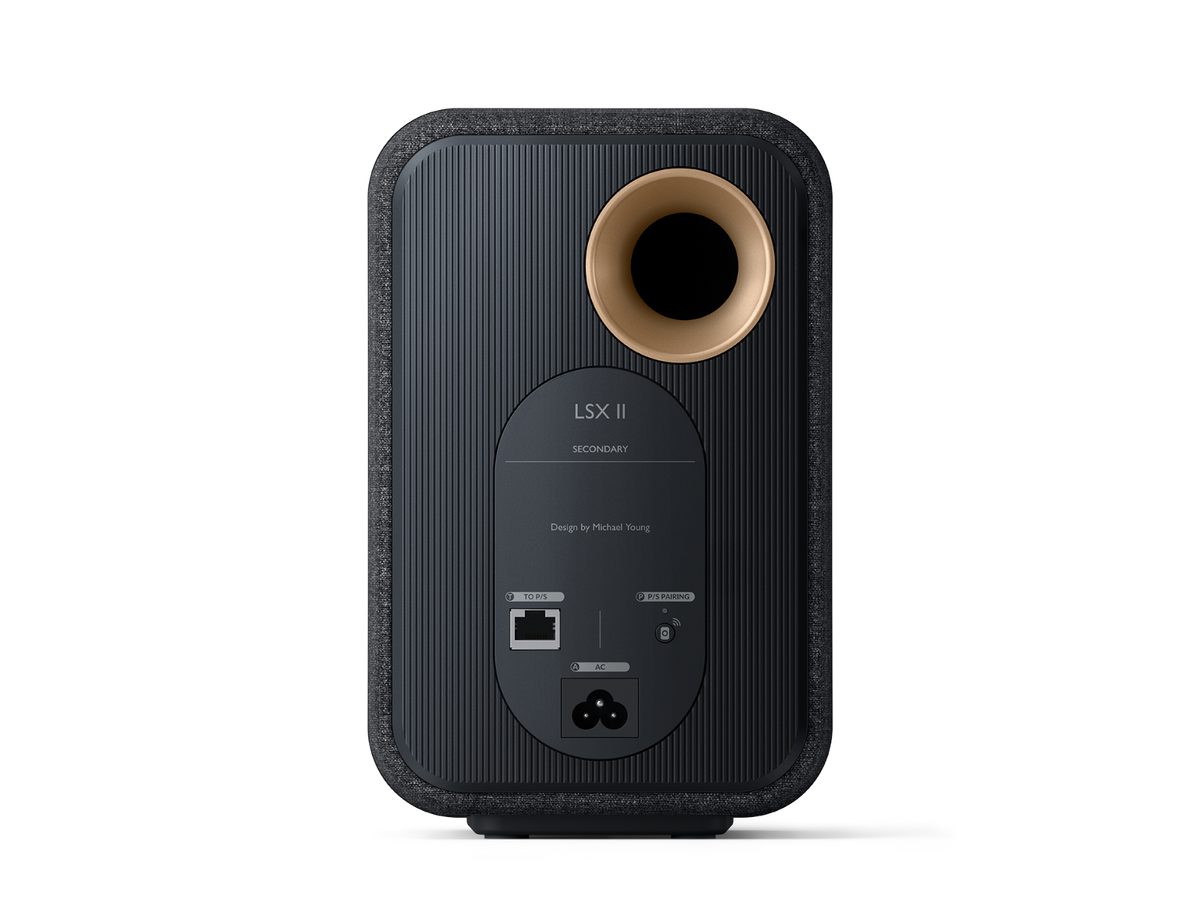 KEF LSX II Wireless HiFi Speakers (Pair) - Carbon Black - OPEN BOX