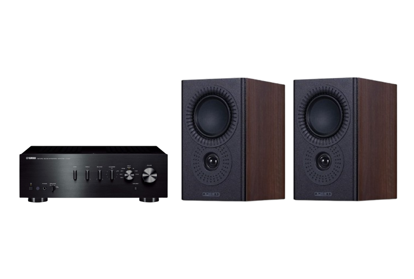 Yamaha A-S501 Stereo Amplifier + Mission LX-1 MKII Standmount Speakers