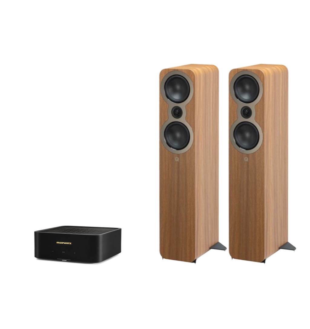 Marantz Model M1 – 2 Channel Wireless Streaming Amplifier + Q Acoustics 3050c Floor Standing Speakers Package and 5 metres Classic 79 Strand