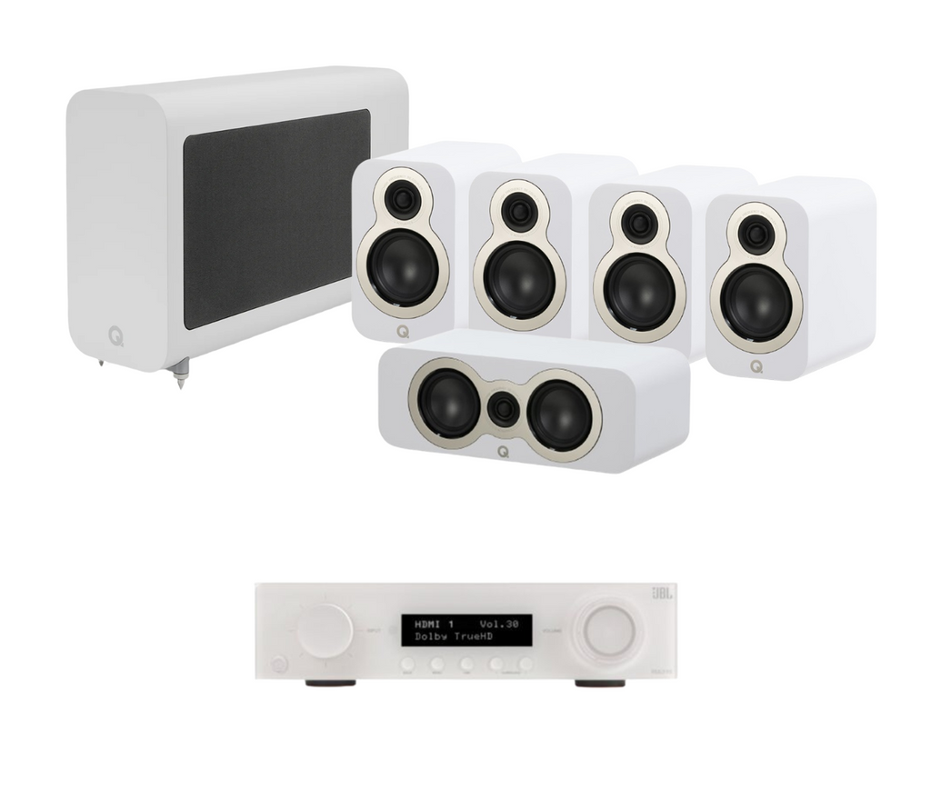 JBL MA510 5.2 8K AV Receiver + Acoustics 3010C 5.1 Cinema Pack with 3060S Subwoofer
