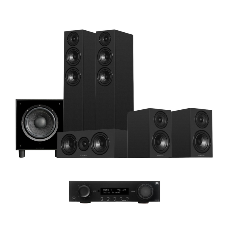 Wharfedale Diamond 12.3i HCP 5.1 Home Cinema Pack - Black + JBL MA510 - Black