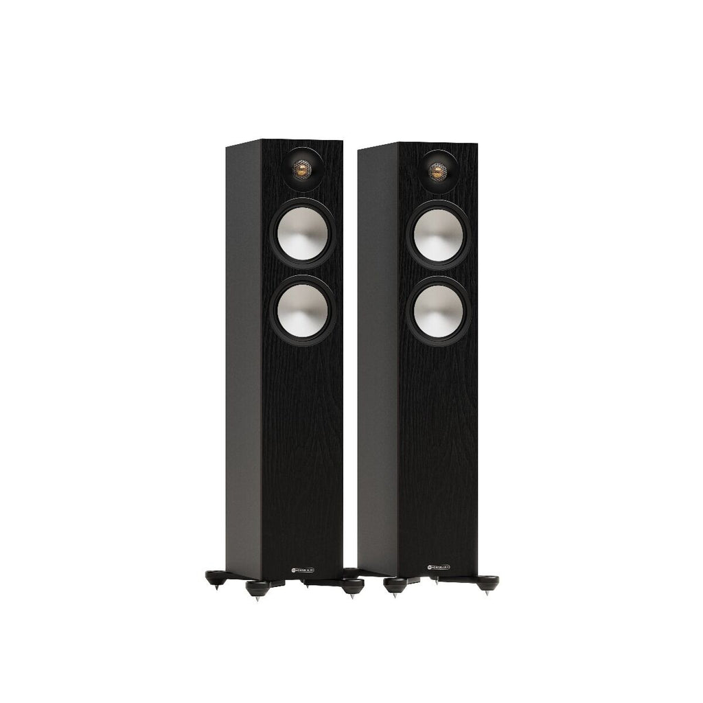 WiiM AMP Pro Music Streaming Amplifier + Monitor Audio Bronze 300 7G Floor Standing Speakers Package and 5 metres Classic 79 Strand
