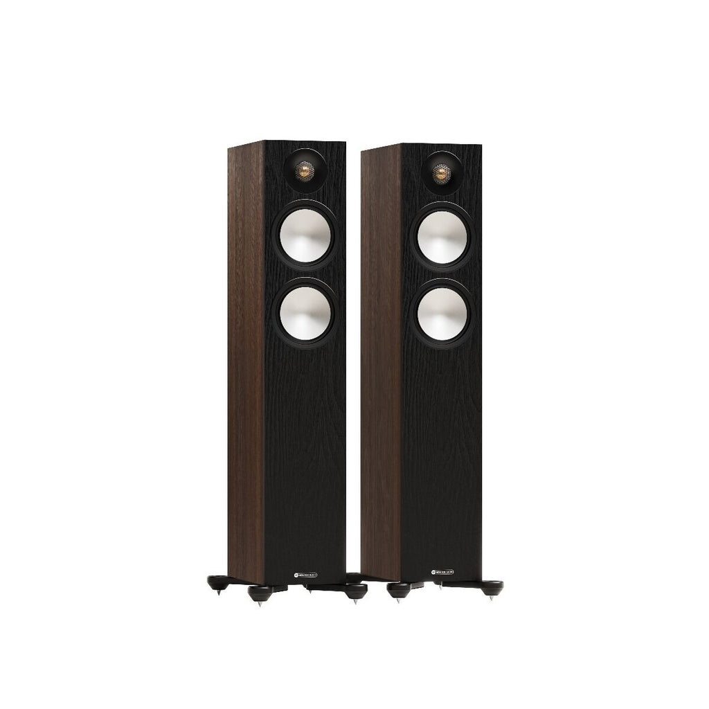 WiiM AMP Pro Music Streaming Amplifier + Monitor Audio Bronze 300 7G Floor Standing Speakers Package and 5 metres Classic 79 Strand