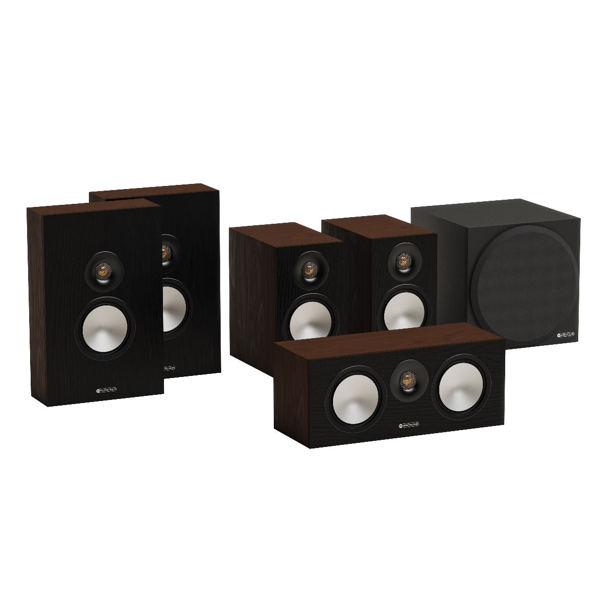 Monitor Audio Bronze 50 5.1 7G AV System Speaker Package - Walnut
