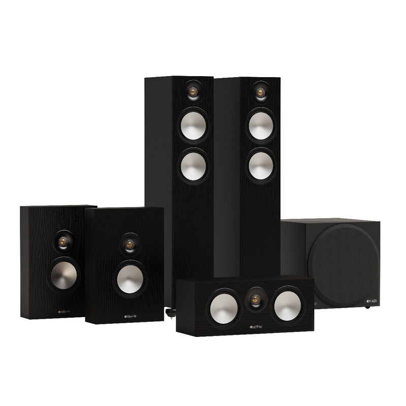 Monitor Audio Bronze 300 5.1 7G AV System Speaker Package - Black