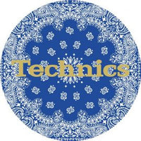 Technics Bandana 2 Slipmats - Blue  Antistatic Slipmats for Turntables (Pair)