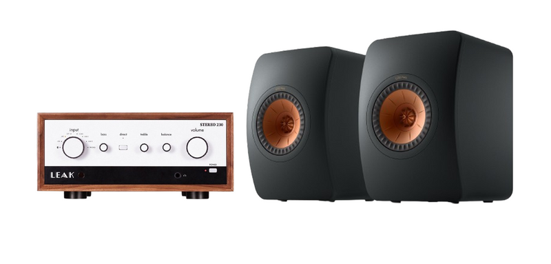 LEAK Stereo 230 Integrated Amplifier + KEF LS50 Meta Speakers