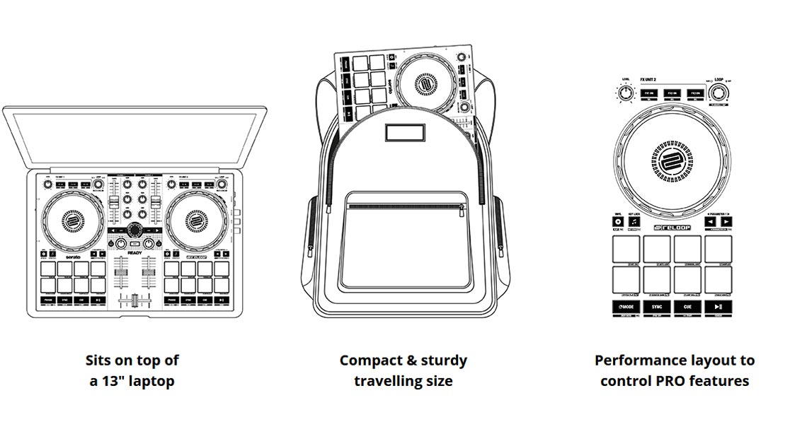 Reloop Ready - 2 Channel Portable Controller for Serato
