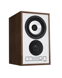 Mission 778X Stereo Amplifier – Black & Mission 750 Bookshelf Speakers – Walnut
