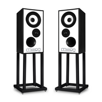 Mission 700 Bookshelf Speakers With Stands - Black