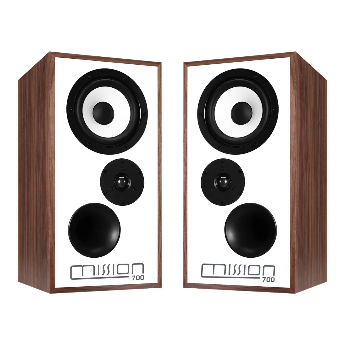 Mission 778X Stereo Amplifier + Mission 700 Bookshelf Speakers with Mission 700 Stands
