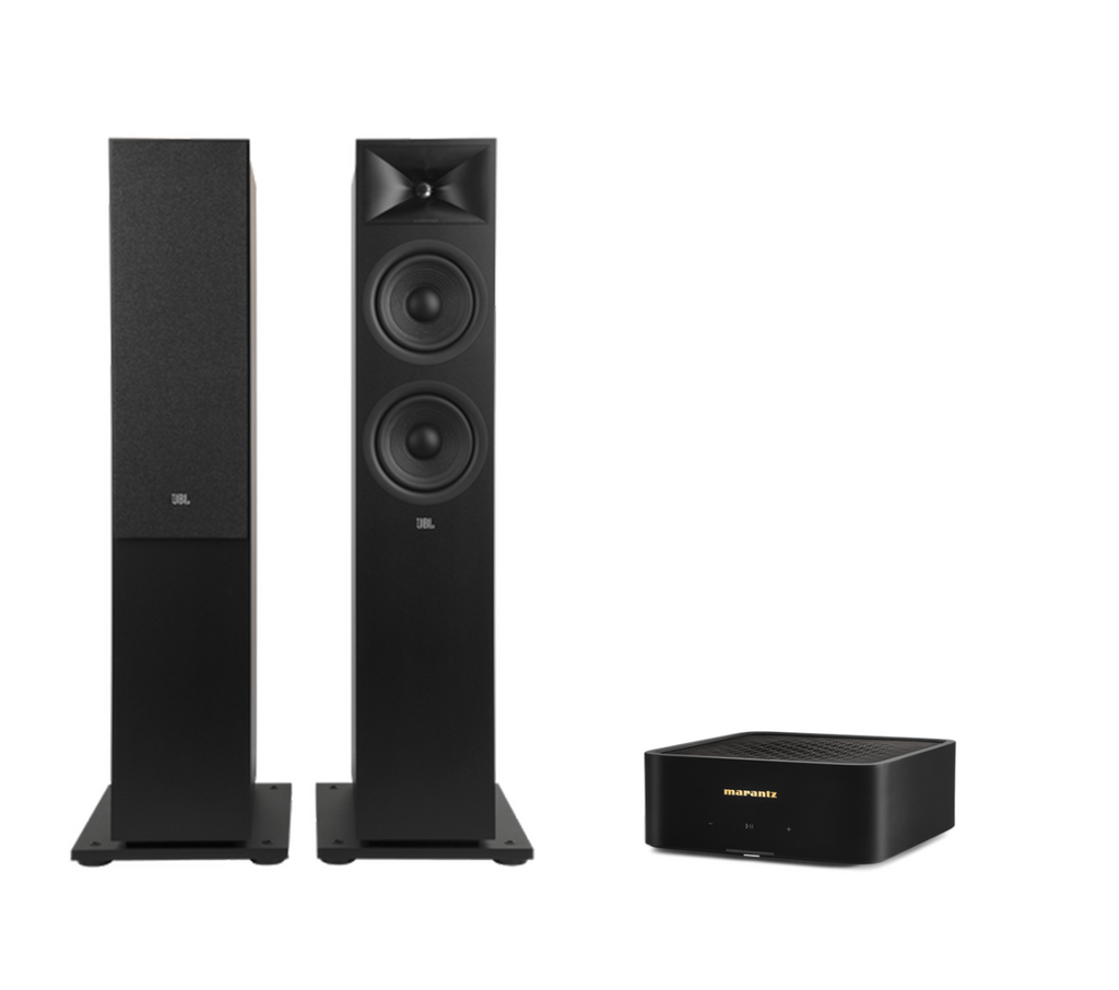 Marantz Model M1 – 2 Channel Wireless Streaming Amplifier + JBL Stage 280F Floor Standing Speakers Package and 5 metres Classic 79 Strand