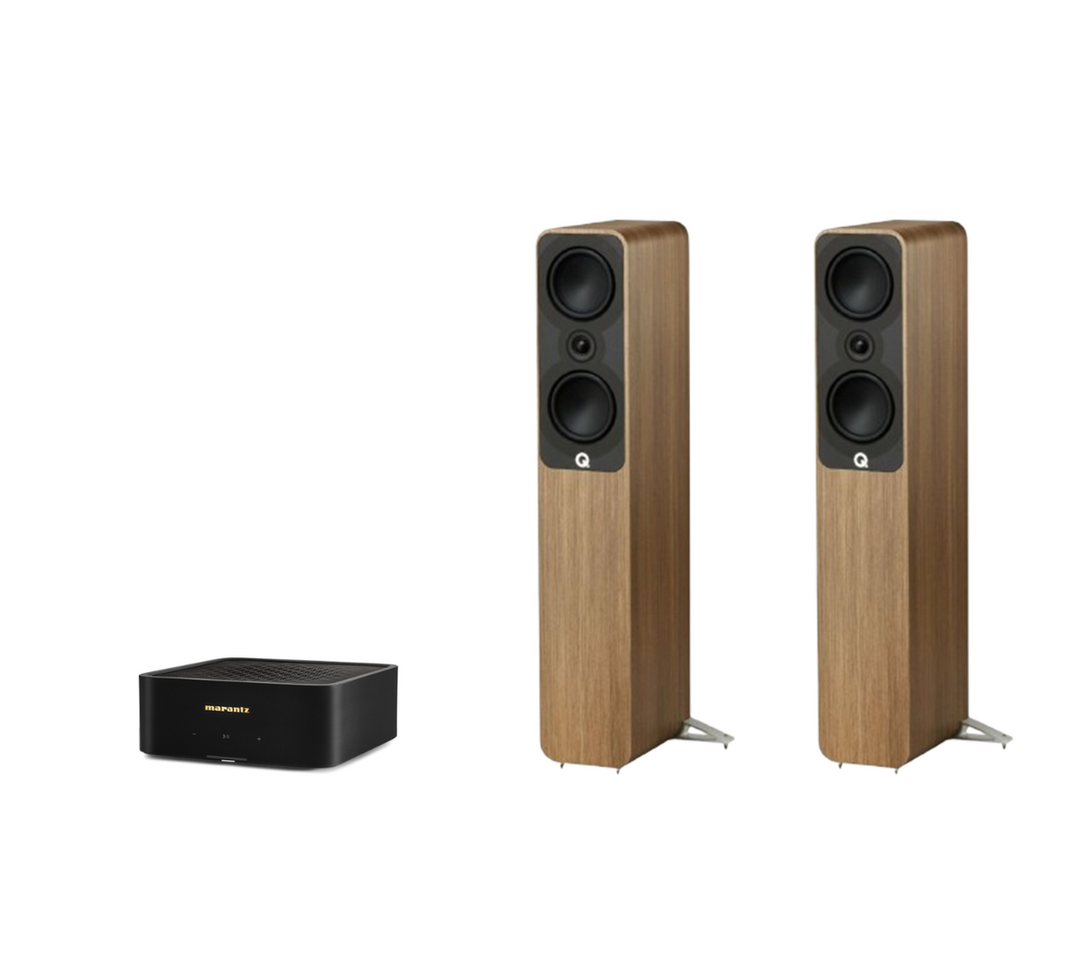 Marantz Model M1 – 2 Channel Wireless Streaming Amplifier + Q Acoustics 5040 Floor Standing Speakers Package and 5 metres Classic 79 Strand