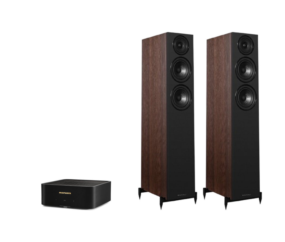 Marantz Model M1 – 2 Channel Wireless Streaming Amplifier + Wharfedale Diamond 12.3i Floor Standing Speakers Package and 5 metres Classic 79 Strand