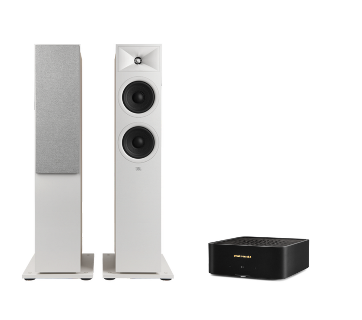 Marantz Model M1 – 2 Channel Wireless Streaming Amplifier + JBL Stage 280F Floor Standing Speakers Package and 5 metres Classic 79 Strand