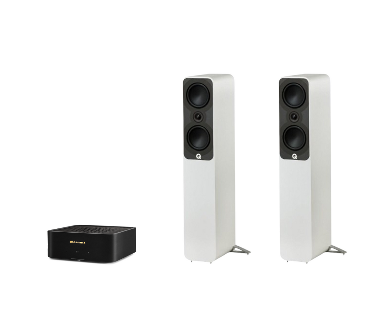Marantz Model M1 – 2 Channel Wireless Streaming Amplifier + Q Acoustics 5040 Floor Standing Speakers Package and 5 metres Classic 79 Strand