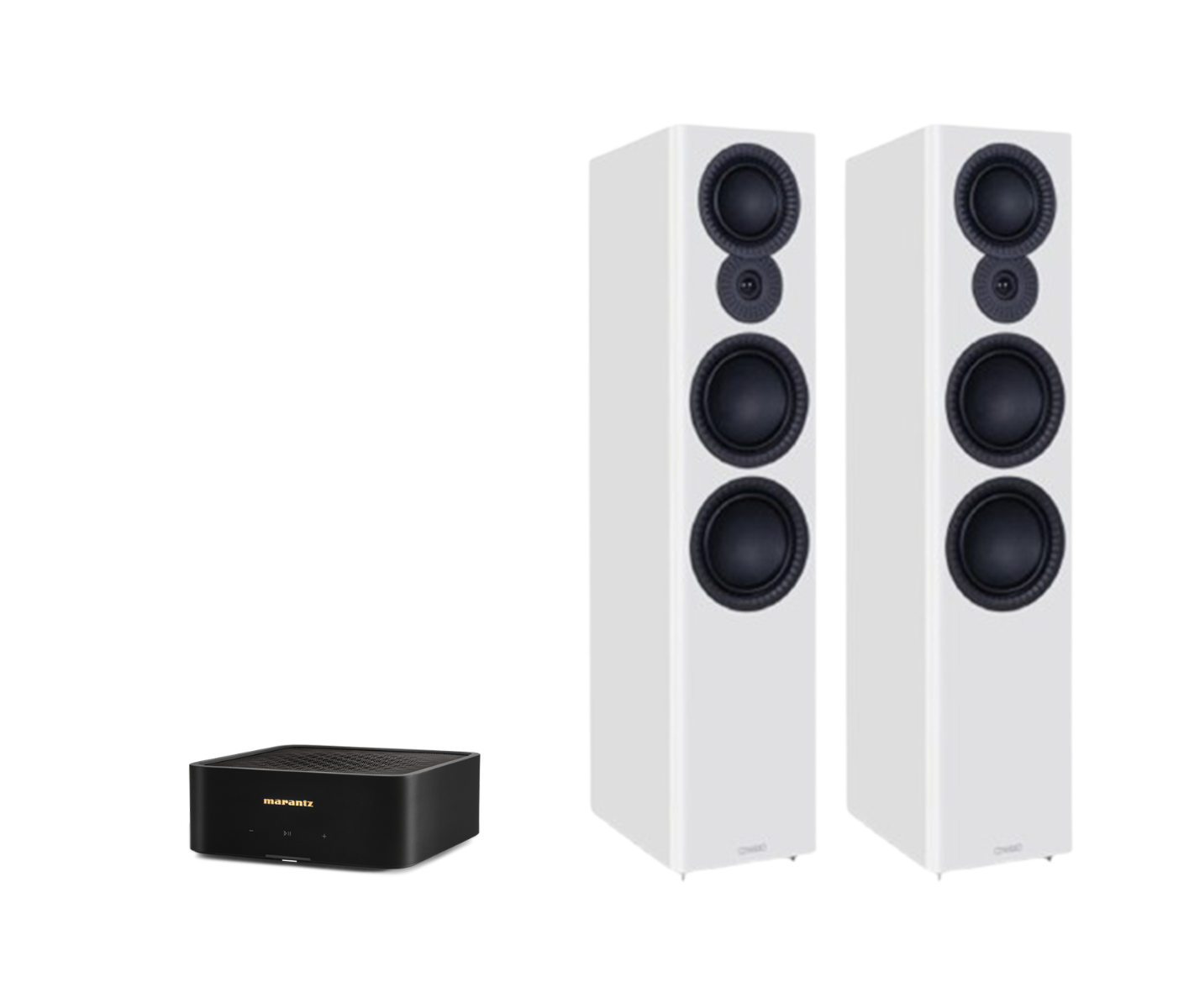 Marantz Model M1 – 2 Channel Wireless Streaming Amplifier + Mission LX-6 MKII Floor Standing Speakers Package and 5 metres Classic 79 Strand