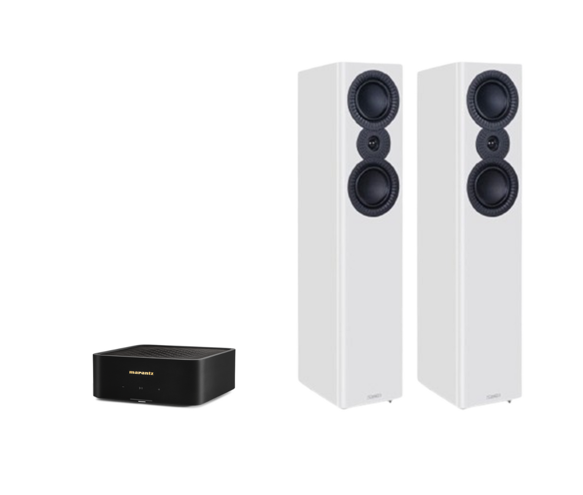 Marantz Model M1 – 2 Channel Wireless Streaming Amplifier + Mission LX-5 MKII Floor Standing Speakers Package and 5 metres Classic 79 Strand