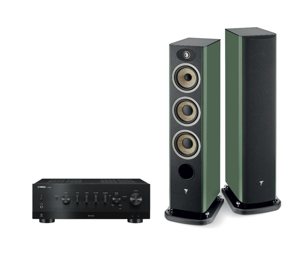 Yamaha R-N800A Network Receiver Amplifier + Focal Aria Evo X N2 Floor-Standing Speakers