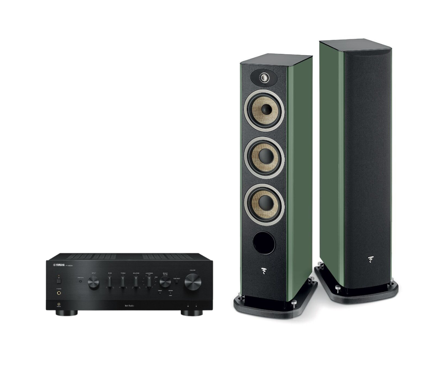 Yamaha R-N800A Network Receiver Amplifier + Focal Aria Evo X N2 Floor-Standing Speakers
