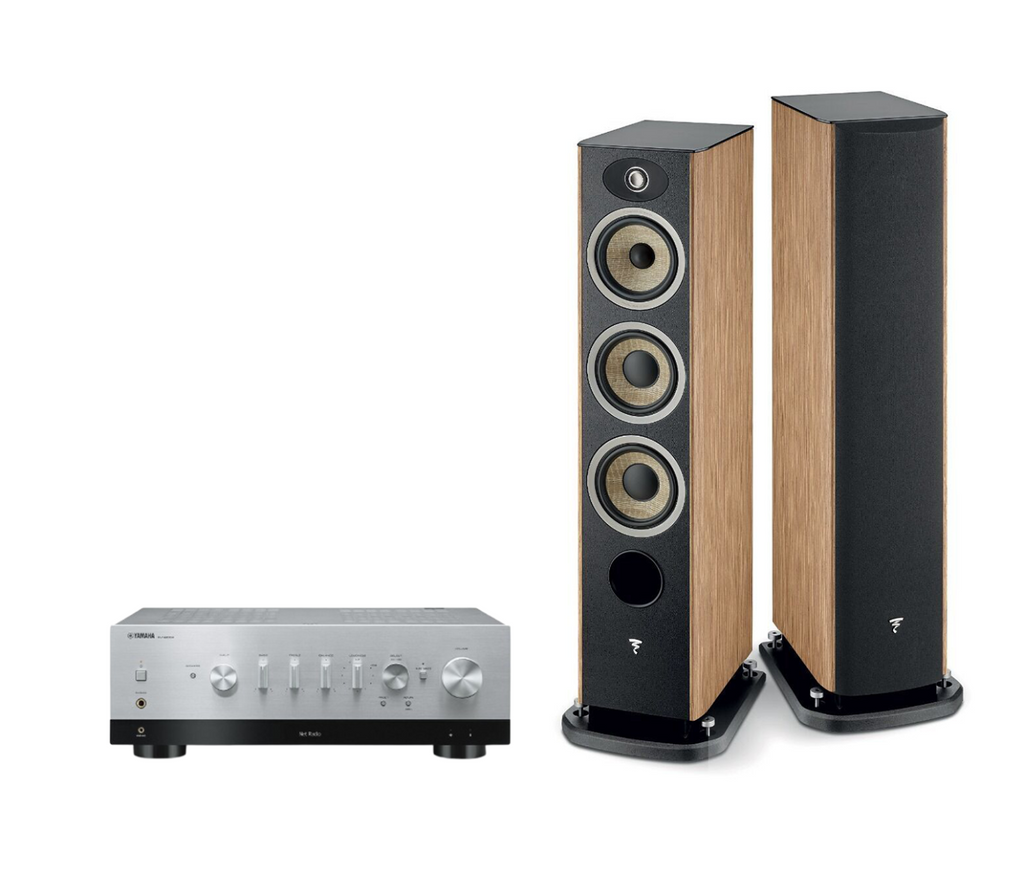 Yamaha R-N800A Network Receiver Amplifier + Focal Aria Evo X N2 Floor-Standing Speakers