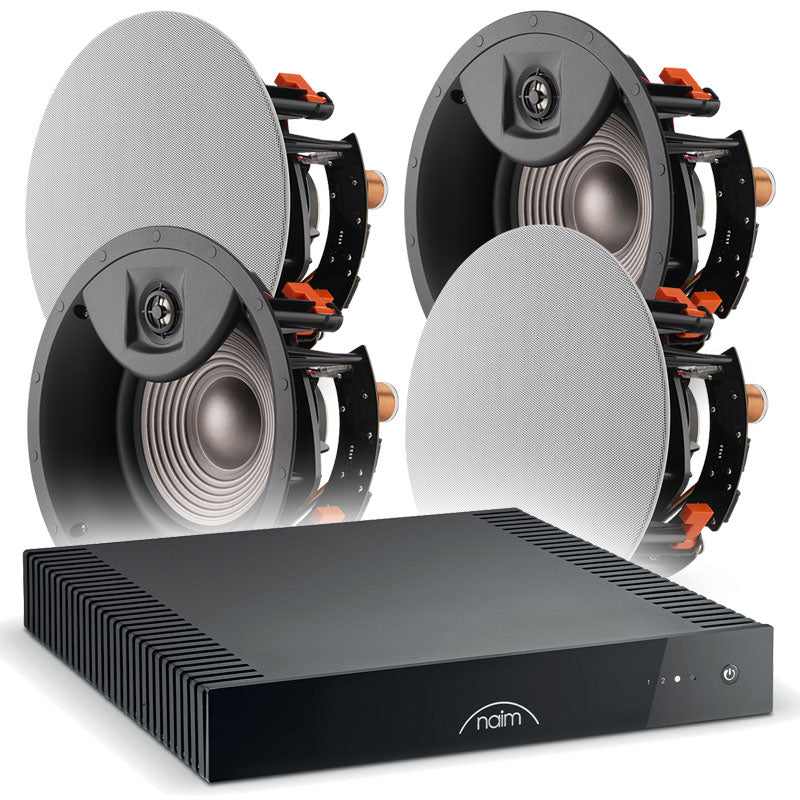 Naim Ci Uniti 102 Streaming Amplifier + X4 JBL Studio 2 8IC 8-Inch In-Ceiling Loudspeaker
