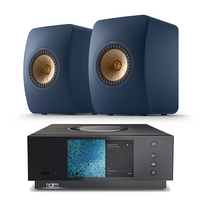 Naim Audio Uniti Atom - Compact High-End All-in-One + KEF LS50 Meta Bookshelf Speakers