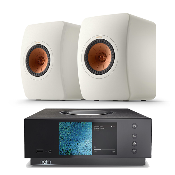 Naim Audio Uniti Atom - Compact High-End All-in-One + KEF LS50 Meta Bookshelf Speakers